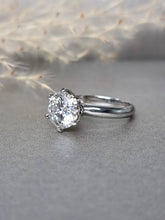 Load image into Gallery viewer, 3.00ct Round Brilliant Cut Classic Moissanite Diamond Ring