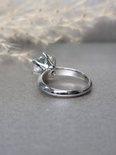 Load image into Gallery viewer, 3.00ct Round Brilliant Cut Classic Moissanite Diamond Ring