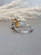 Load image into Gallery viewer, 4.00ct Emerald Cut With Epaulette Brilliant Cut Side stone Ring