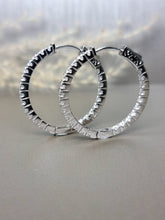 Load image into Gallery viewer, 2.88ct Round Brilliant Cut Moissanite Loop Earring