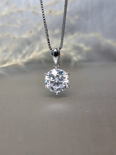Load image into Gallery viewer, 3.00ct Round Brilliant Cut 6 Prongs Classic Moissanite Diamond Necklace