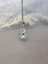 Load image into Gallery viewer, 3.00ct Round Brilliant Cut 6 Prongs Classic Moissanite Diamond Necklace