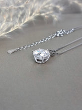 Load image into Gallery viewer, 3.00ct Round Brilliant Cut 6 Prongs Classic Moissanite Diamond Necklace