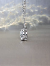 Load image into Gallery viewer, 3.00ct Round Brilliant Cut Intersectional 4-Prong Classic Moissanite Diamond Necklace