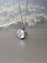 Load image into Gallery viewer, 3.00ct Round Brilliant Cut Intersectional 4-Prong Classic Moissanite Diamond Necklace