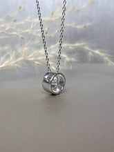 Load image into Gallery viewer, 2.00ct Round Brilliant Cut Bezel Moissanite Diamond Necklace