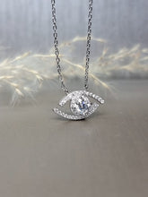 Load image into Gallery viewer, 0.50ct Round Brilliant Cut Moissanite Diamond Necklace