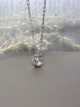 Load image into Gallery viewer, 1.00ct Round Brilliant Cut Bezel Moissanite Diamond Necklace