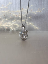 Load image into Gallery viewer, 2.00ct Heart Shape Halo Moissanite Diamond Necklace