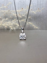 Load image into Gallery viewer, 2.00ct Cushion Cut 4 Prongs Classic Moissanite Diamond Necklace