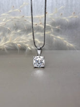 Load image into Gallery viewer, 2.00ct Cushion Cut 4 Prongs Classic Moissanite Diamond Necklace