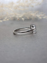 Load image into Gallery viewer, Trinity Round Brilliant Cut Moissanite Diamond Ring