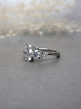 Load image into Gallery viewer, Trinity Round Brilliant Cut Moissanite Diamond Ring