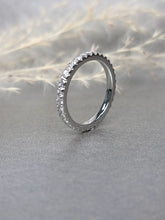 Load image into Gallery viewer, Full Eternity Diamond Simulant Ring
