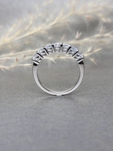 Load image into Gallery viewer, Half Eternity Round Cut Diamond Simulant Ring