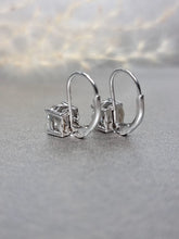 Load image into Gallery viewer, 1.00ct/Ea Round Brilliant Cut Moissanite Diamond Level Back Earring