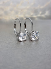 Load image into Gallery viewer, 1.00ct/Ea Round Brilliant Cut Moissanite Diamond Level Back Earring