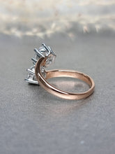 Load image into Gallery viewer, 1.00ct x 2pcs Round Brilliant Cut Twin Moissanite Diamond Ring(Duo Tone)