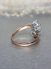 Load image into Gallery viewer, 1.00ct x 2pcs Round Brilliant Cut Twin Moissanite Diamond Ring(Duo Tone)