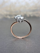 Load image into Gallery viewer, 1.00ct x 2pcs Round Brilliant Cut Twin Moissanite Diamond Ring(Duo Tone)