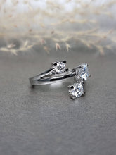 Load image into Gallery viewer, 1.80ct Round Brilliant Cut Trilogy Moissanite Diamond Ring
