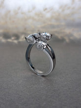 Load image into Gallery viewer, 1.80ct Round Brilliant Cut Trilogy Moissanite Diamond Ring