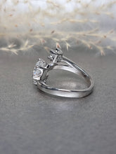 Load image into Gallery viewer, 1.80ct Round Brilliant Cut Trilogy Moissanite Diamond Ring