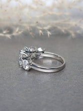 Load image into Gallery viewer, 5.00ct Round Brilliant Cut Grand Half Eternity Moissanite Diamond Ring
