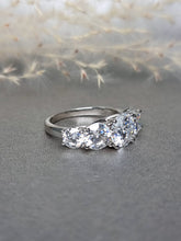 Load image into Gallery viewer, 5.00ct Round Brilliant Cut Grand Half Eternity Moissanite Diamond Ring