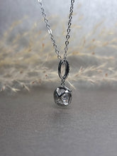 Load image into Gallery viewer, 1.00ct Round Brilliant Cut Halo Moissanite Diamond Necklace