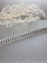 Load image into Gallery viewer, 0.10ct Each Double Row Round Brilliant Cut Moissanite Diamond Tennis Bracelet