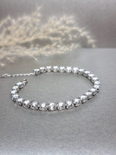 Load image into Gallery viewer, 8.40ct- Inspired Design C Tennis Bracelet(0.30ct x 28pcs) Round Brilliant Cut Moissanite Diamond