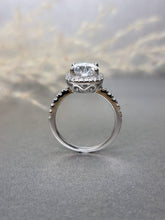 Load image into Gallery viewer, 2.00ct Round Brilliant Cut Moissanite Diamond Halo Ring