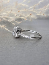 Load image into Gallery viewer, 2.00ct Round Brilliant Cut Moissanite Diamond Halo Ring