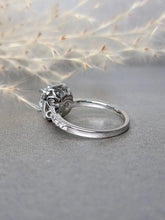 Load image into Gallery viewer, 2.00ct Round Brilliant Cut Moissanite Diamond Halo Ring