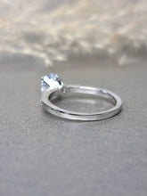 Load image into Gallery viewer, 1.00ct Round Brilliant Cut Moissanite Diamond with Side Stone Classic Ring***Best Seller***