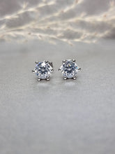 Load image into Gallery viewer, 1.00ct/Ea Moissanite Diamond Classic 6 Prongs Earrings