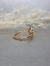 Load image into Gallery viewer, 1.00ct Round Brilliant Cut Moissanite Diamond Interception Bamboo Ring