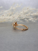 Load image into Gallery viewer, 1.00ct Round Brilliant Cut Moissanite Diamond Interception Bamboo Ring
