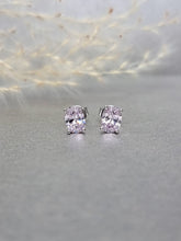 Load image into Gallery viewer, 1.00ct/Ea Oval Shape Vivid Pink Diamond Simulant Earring