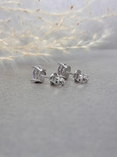 Load image into Gallery viewer, 1.00ct/Ea Oval Shape Vivid Pink Diamond Simulant Earring