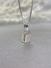Load image into Gallery viewer, 2.00ct Emerald Cut Vivid Yellow Diamond Simulant Necklace