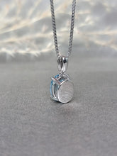 Load image into Gallery viewer, 2.00ct Oval Shape Topaz Blue Diamond Simulant Necklace