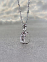 Load image into Gallery viewer, 2.00ct Oval Shape Vivid Pink Diamond Simulant Necklace