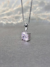 Load image into Gallery viewer, 2.00ct Cushion Cut Vivid Pink Diamond Simulant Necklace