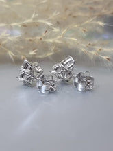 Load image into Gallery viewer, 2.70ct Fancy Cut Lab Grown Diamond 10k White Gold Ear Studs
