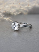 Load image into Gallery viewer, 3.00ct Round Brilliant Cut Classic Moissanite Diamond Ring
