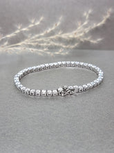 Load image into Gallery viewer, 0.10ct each Round Brilliant Moissanite Diamond Classic Tennis Bracelet
