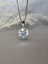 Load image into Gallery viewer, 3.00ct Round Brilliant Cut 6 Prongs Classic Moissanite Diamond Necklace
