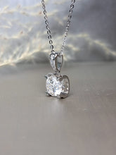 Load image into Gallery viewer, 2.00ct Cushion Cut Moissanite Diamond Inspired Design Necklace
